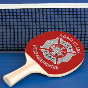 Pala De Ping Pong Regalo personalizado para los bomberos