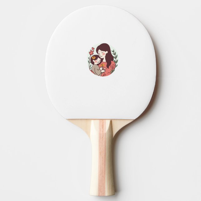 Pala De Ping Pong Regalos del Día de la Madre (Anverso)