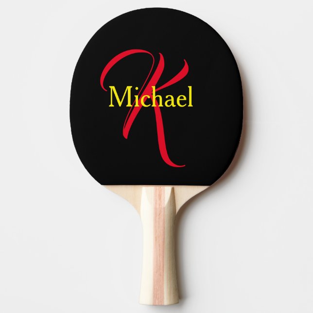 Pala De Ping Pong Regalos Personalizados Para Hombres - Monogramados (Anverso)