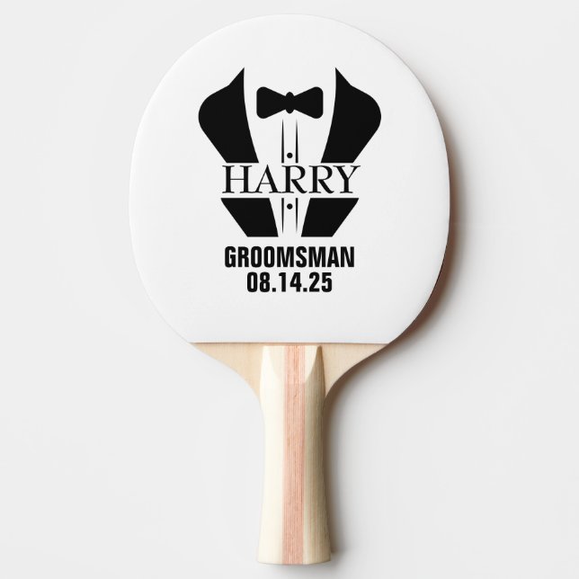 Pala De Ping Pong Regalos Personalizados para Padrinos (Anverso)