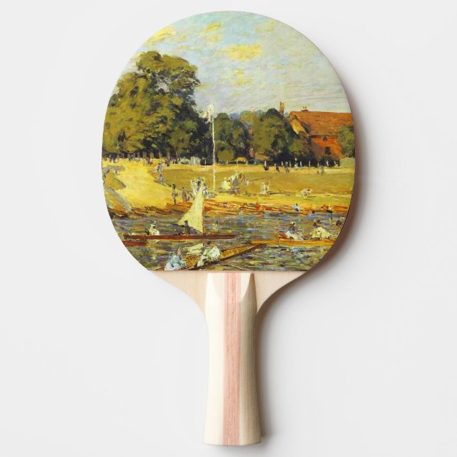 Pala De Ping Pong Regatta en Hampton Court Alfred Sisley Poster (Anverso)