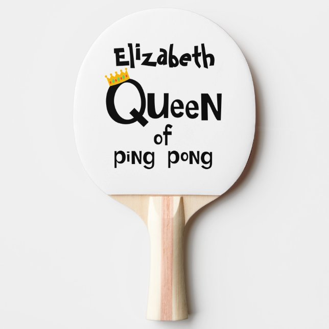 Pala De Ping Pong Reina de (Anverso)