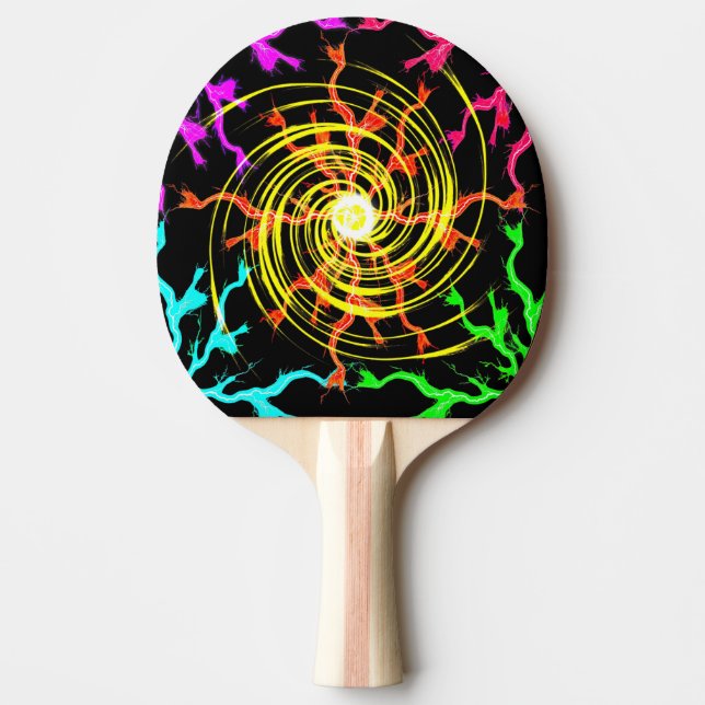 Pala De Ping Pong Relámpago Huracán Ping Pong Paddle (Anverso)
