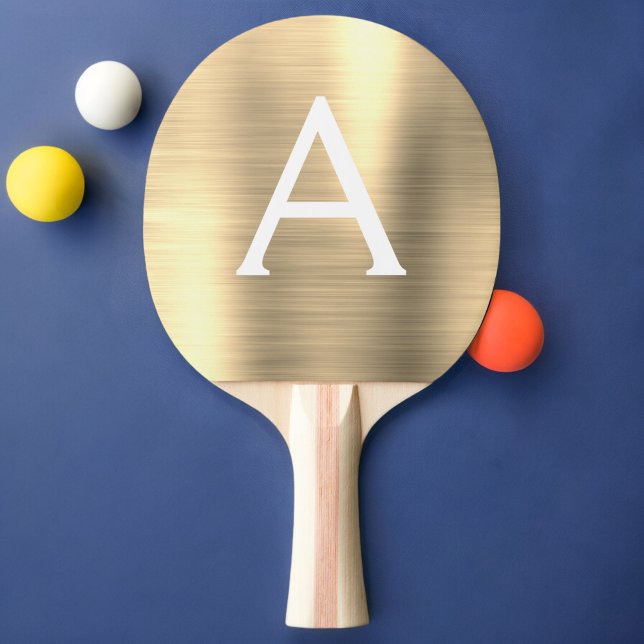 Pala De Ping Pong Relieve metalizado metálico de lujo Nombre de Mono (Subido por el creador)