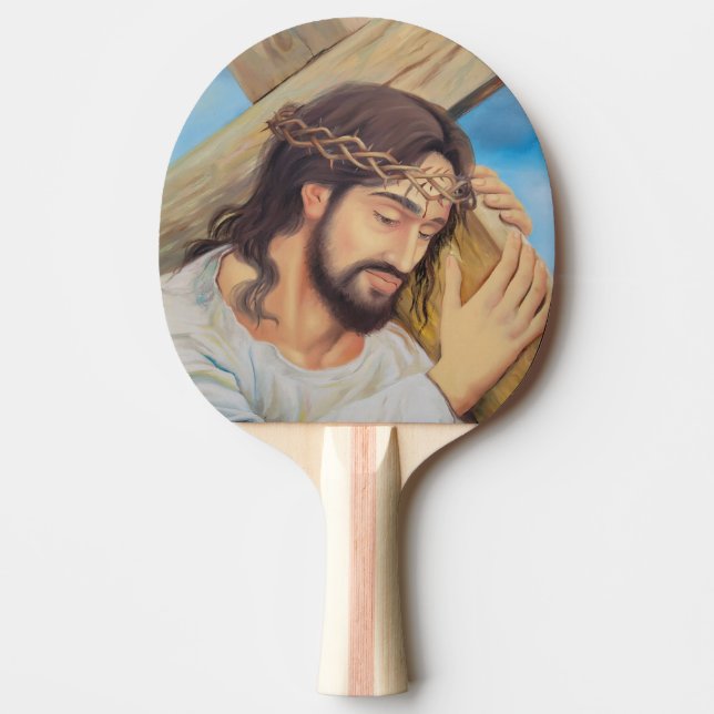 Pala De Ping Pong Religión cristiana Jesucristo (Anverso)