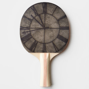 Pala De Ping Pong Reloj de pared análogo marrón