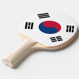 Pala De Ping Pong Remo de ping pong con bandera de Corea del Sur