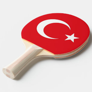 Pala De Ping Pong Remo de ping pong con bandera de Turquía