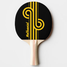 Pala De Ping Pong Remo de Ping Pong con Nombre y Bucles de Raya Nost