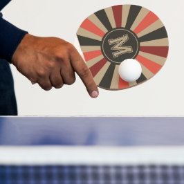 Pala De Ping Pong Remo Retro Ruta 66 Explosión Solar