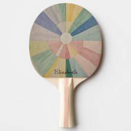 Pala De Ping Pong Remolque cromático: Ruedas De Color Pastel Resumen