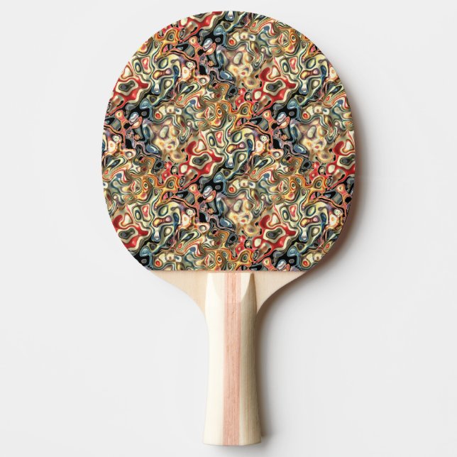 Pala De Ping Pong Resumen Art Ping Pong Paddle (Anverso)