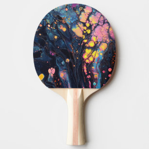 Pala De Ping Pong Resumen Arte irlandés Ping Pong Paddle