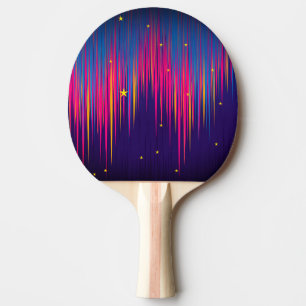 Pala De Ping Pong Resumen Aurora Borealis colorido