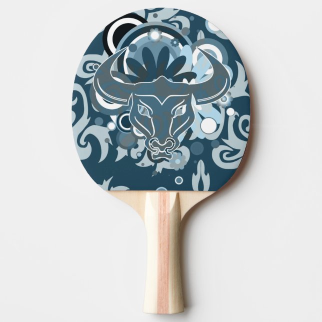 Pala De Ping Pong Resumen Bull Ping Pong Paddle (Anverso)