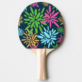 Pala De Ping Pong Resumen de colores de las flores de fuegos artific