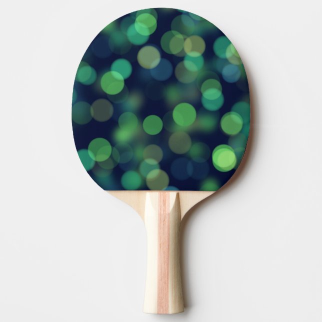 Pala De Ping Pong Resumen de Green Bokeh (Anverso)