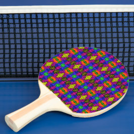 Pala De Ping Pong Resumen del patrón brillante de arte