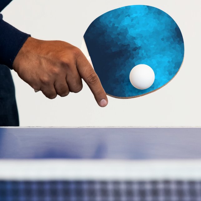 Pala De Ping Pong Resumen Fondo azul cristalizado (in situ)
