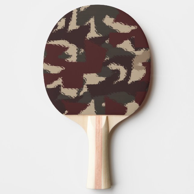 Pala De Ping Pong Resumen Modelo de camuflaje militar (Anverso)