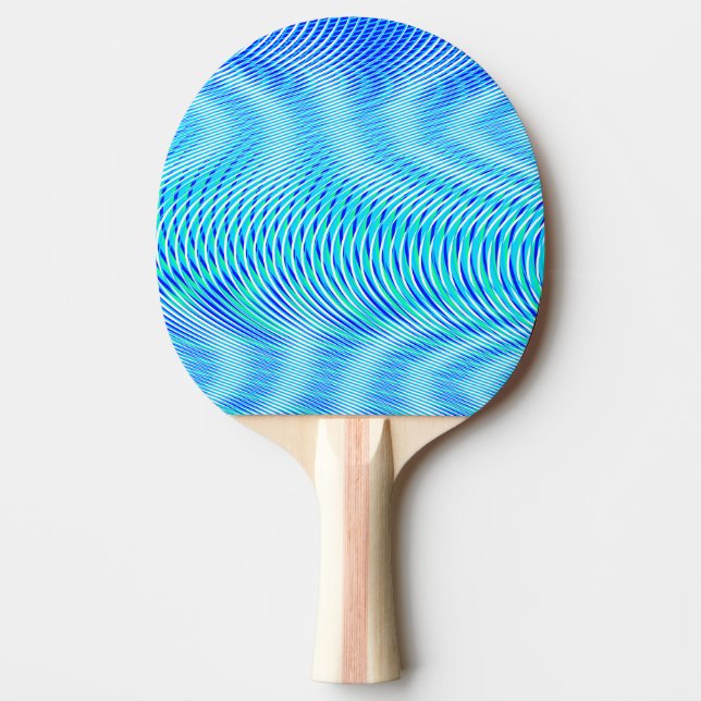 Pala De Ping Pong Resumen moderno Agua verano Psicodelic Trippy (Anverso)