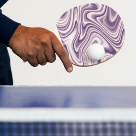 Pala De Ping Pong Resumen moderno Mármol líquido púrpura