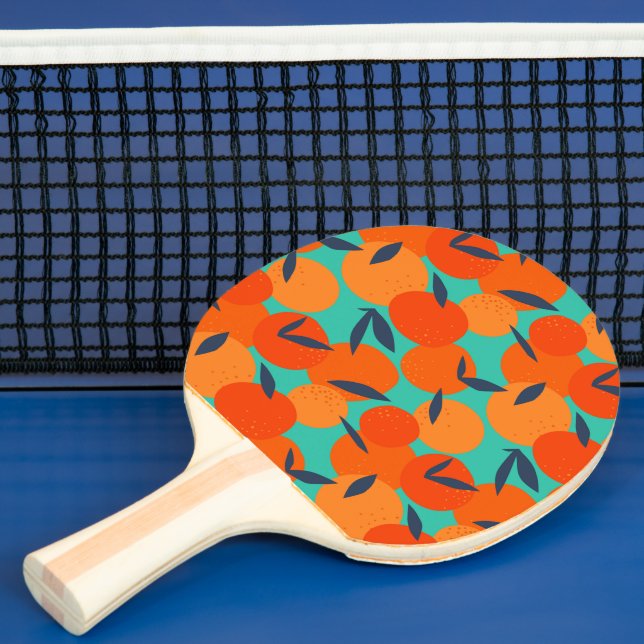 Pala De Ping Pong Resumen Naranja Patrón de fruta (in situ)