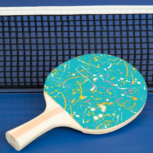Pala De Ping Pong Resumen Paint Splash (in situ)