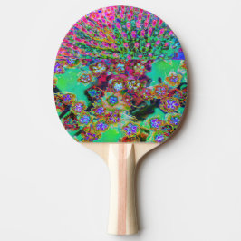 Pala De Ping Pong Resumen psicodélico Groovy Purple Sedum
