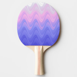 Pala De Ping Pong Resumen púrpura rosa ondulado