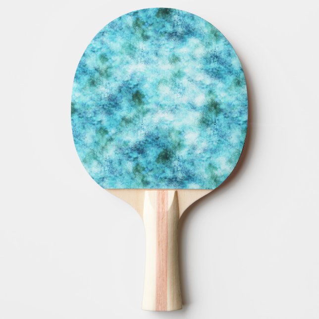 Pala De Ping Pong Resumen verde azul Aqua (Anverso)