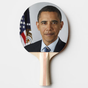 Pala De Ping Pong Retrato de Barack Obama en la Casa Blanca