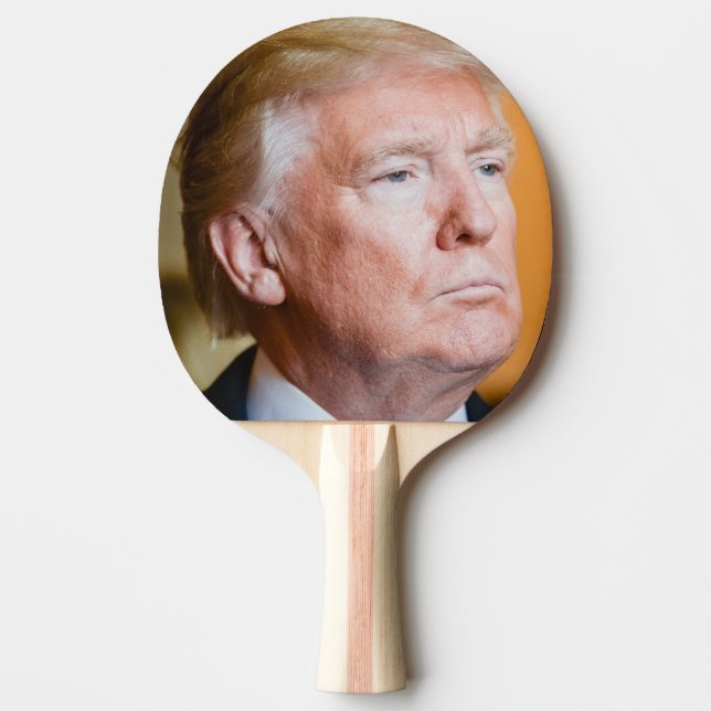 Pala De Ping Pong Retrato de Donald Trump (Anverso)