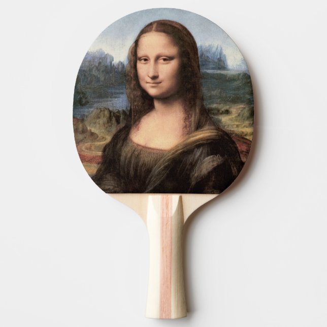 Pala De Ping Pong Retrato de Mona Lisa / Pintura (Anverso)
