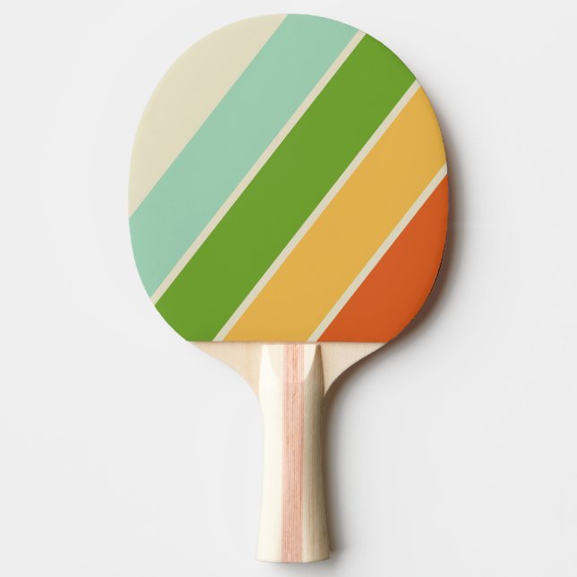 Pala De Ping Pong Retro ABC Calle Negrita Rayada (Anverso)