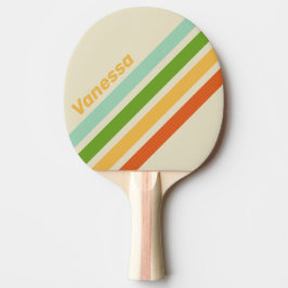 Pala De Ping Pong Retro ABC Street Angled Striping with Name