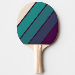 Pala De Ping Pong Retro Arcoíris Púrpura Negrita