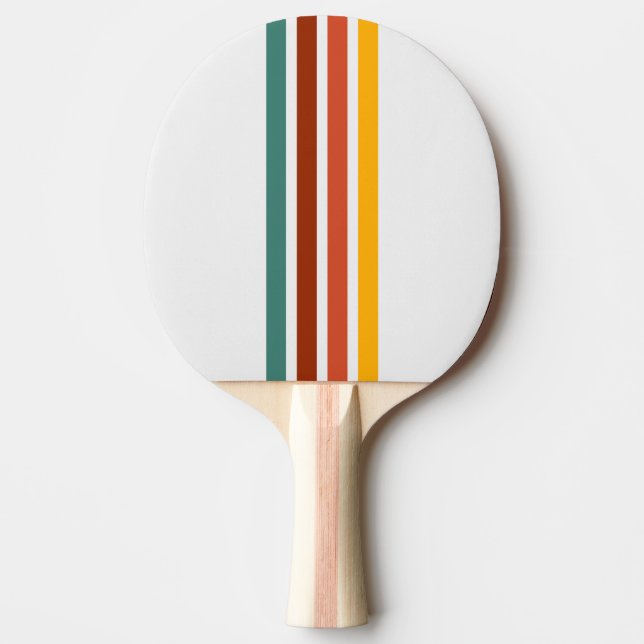 Pala De Ping Pong Retro Athletic Stripe Ping Pong Paddle (Anverso)