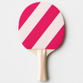 Pala De Ping Pong Retro Azul Aplastante Rayas Negras y Blancas en Ne