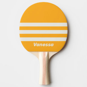 Pala De Ping Pong Retro Besado por el Sol Tres Franjas a lo Ancho co