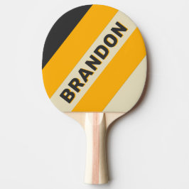 Pala De Ping Pong Retro Black Sun audaces tiras con nombre