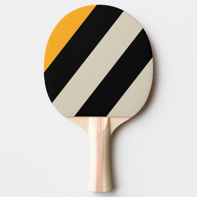 Pala De Ping Pong Retro Bumblebee Buzz Bandas negrita (Anverso)