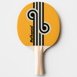Pala De Ping Pong Retro Bumblebee Buzz Loop con nombre