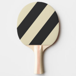 Pala De Ping Pong Retro Carbón Tres Franjas Negras