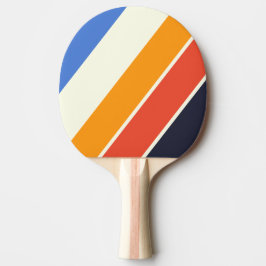Pala De Ping Pong Retro cinco negrita rajado