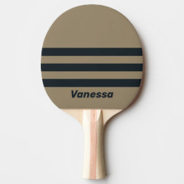 Pala De Ping Pong Retro Desert Three Across Striping with Name