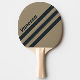 Pala De Ping Pong Retro Desert Three Angled Striping with Name