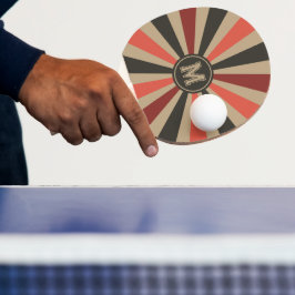 Pala De Ping Pong Retro Explosión Solar 