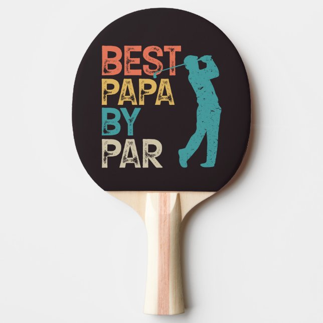 Pala De Ping Pong Retro Golfer - Mejor Papa Por Par (Anverso)