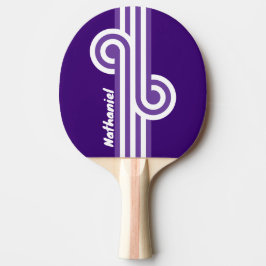 Pala De Ping Pong Retro Grapevine Grove Loop con Nombre